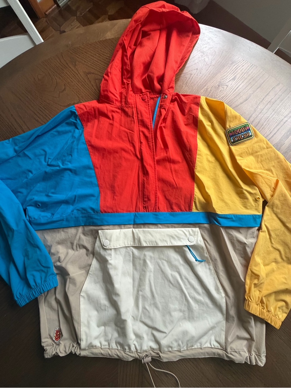 Teddy Fresh Patches Colorblock Anorak Jacket